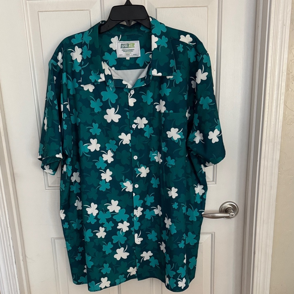 NWOT Arvill Hill St Patty’s Day Shirt Men’s 2XL